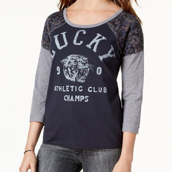 lucky brand baseball tee